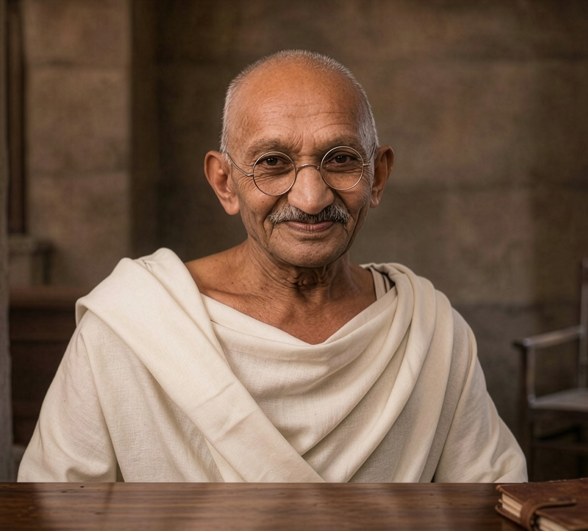 Portrait of Mahatma Gandhi